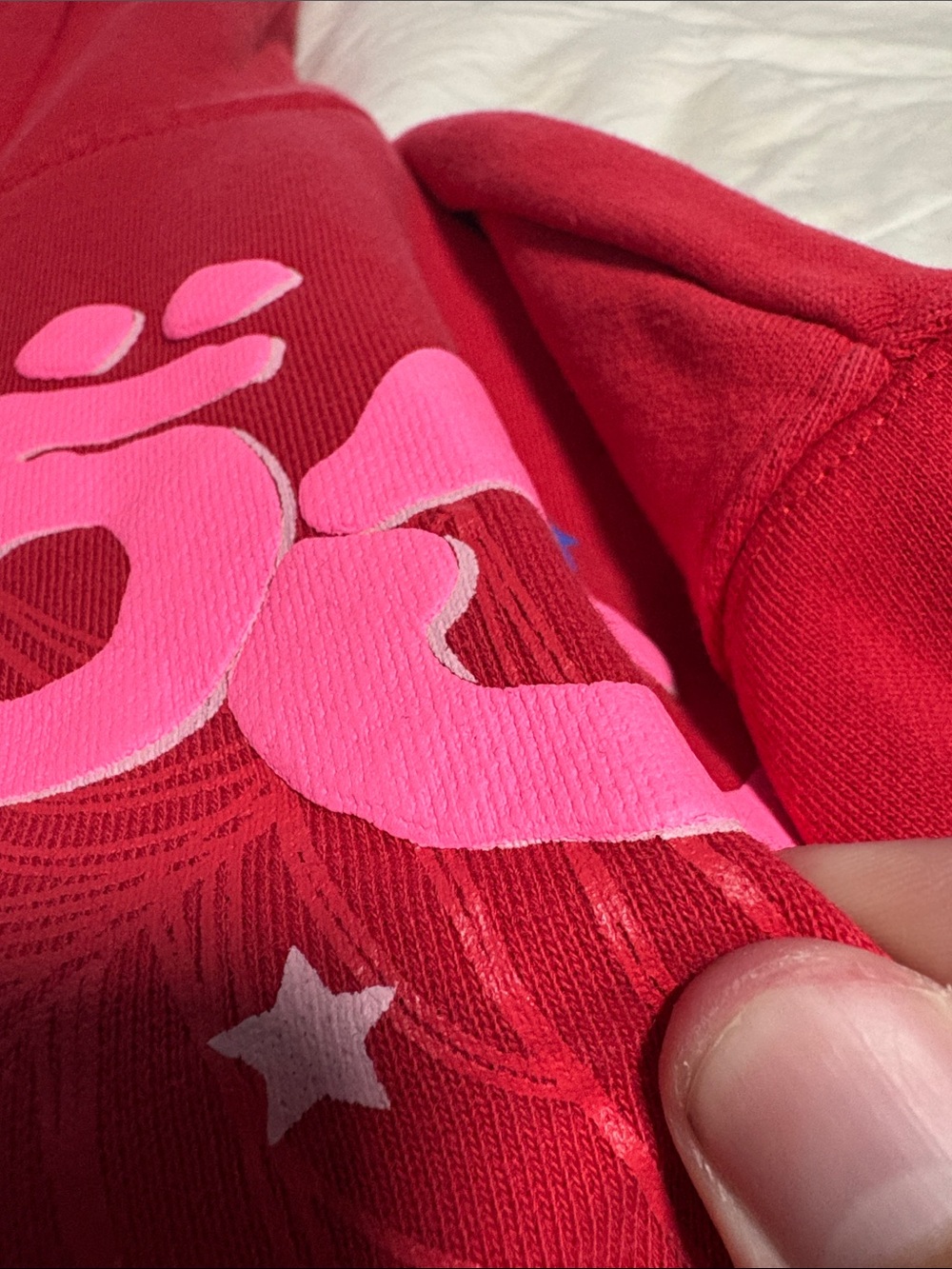 Red 555 Spider Hoodie - Picture 4 of 8